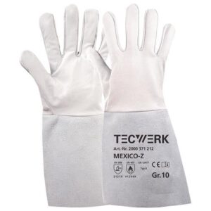 TECWERK Schweiÿerhandschuhe - Gr?ÿe 9 grau EN 388, EN 407, EN 12477 – Bild 1