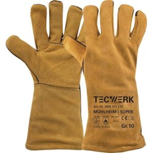 TECWERK Schweiÿerhandschuhe - Gr?ÿe 10 gelb EN 388, EN 407, EN 12477 – Bild 1