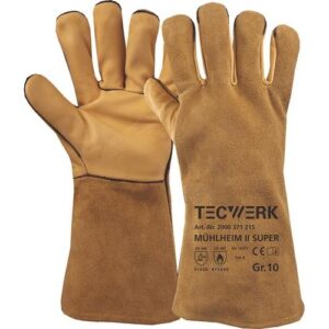 TECWERK Schweiÿerhandschuhe - Gr?ÿe 10 gelb EN 388, EN 407, EN 12477 – Bild 1