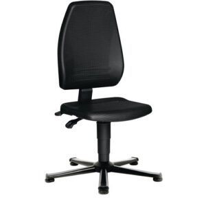 TECWERK Arbeitsdrehstuhl - Bodengleiter Integralschaum schwarz – Bild 1