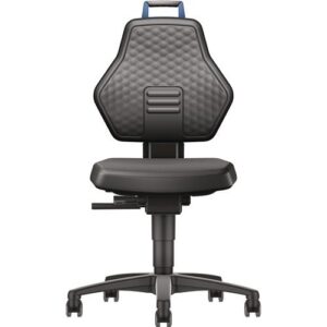 TECWERK Arbeitsdrehstuhl - Rollen Kunstleder schwarz – Bild 1