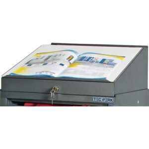 TECWERK Pultaufsatz - H272/91xB500xT500mm anthrazitgrau, RAL 7016 – Bild 1