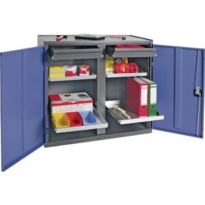 TECWERK Werkzeug-/Beistellschrank - H1000xB1000xT500 mm 2Schubl.,4Bd. – Bild 1