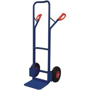 TECWERK Stapelkarre - H?he 1300 mm Schaufel-L250xB320mm Luft-Bereifung Tragf?higkeit 300 kg – Bild 1