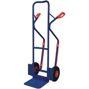 TECWERK Stapelkarre - H?he 1300 mm Schaufel-L250xB320mm Luft-Bereifung Tragf?higkeit 300 kg – Bild 1