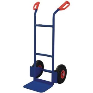 TECWERK Stapelkarre - H?he 1150 mm Schaufel-L250xB320mm Luft-Bereifung Tragf?higkeit 200 kg – Bild 1