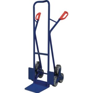 TECWERK Treppenkarre - H?he 1300 mm Schaufel-Gr. L250xB320mm Stahlrohr 3armiger Radstern – Bild 1