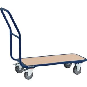 TECWERK Plattformwagen - Ladefl?chen L850xB450 mm Stahlrohr taubenblau, RAL 5014 Trgf. 250 kg – Bild 1