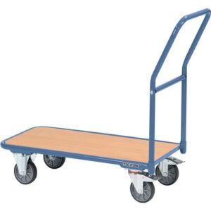 TECWERK Plattformwagen - Ladefl?chen L1000xB600 mm Stahlrohr taubenblau, RAL 5014 Trgf. 250 kg – Bild 1