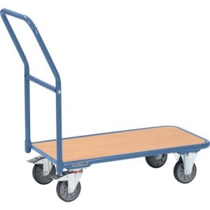 TECWERK Plattformwagen - Ladefl?chen L1000xB600 mm Stahlrohr taubenblau, RAL 5014 Trgf. 250 kg – Bild 3