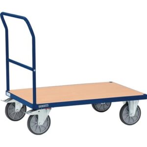 TECWERK Plattformwagen - Ladefl?chen L1200xB800 mm Stahlrohr saphirblau, RAL 5003 Trgf. 600 kg – Bild 1