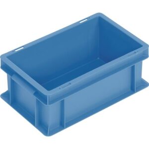 TECWERK Transportstapelbeh?lter - L300xB200xH120mm blau PP Muschelgriff – Bild 1