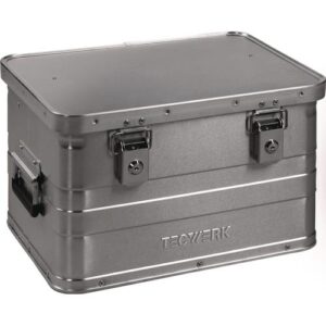 TECWERK Aluminiumbox - L430xB330xH275mm 29 l mit Klappverschluss und Zylinderschloss – Bild 1