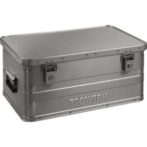 TECWERK Aluminiumbox - L580xB380xH275mm 47 l mit Klappverschluss und Zylinderschloss – Bild 1