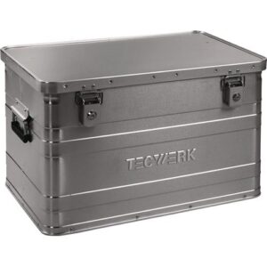 TECWERK Aluminiumbox - L595xB390xH380mm 70 l mit Klappverschluss und Zylinderschloss – Bild 1