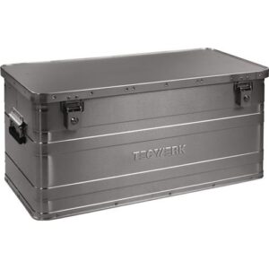 TECWERK Aluminiumbox - L780xB380xH380mm 90 l mit Klappverschluss und Zylinderschloss – Bild 1