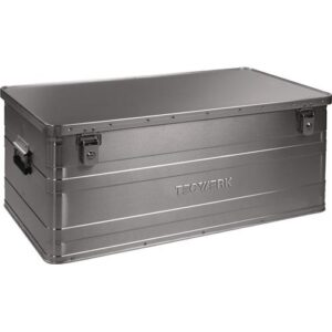 TECWERK Aluminiumbox - L900xB490xH380mm 140 l mit Klappverschluss und Zylinderschloss – Bild 1