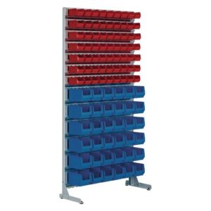 St?nderregal - H2010xB1010xT400mm 63 x MK5 rot, 36 x MK4 blau – Bild 1