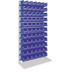 St?nderregal - H2010xB1010xT400mm 66 x MK4 blau – Bild 1