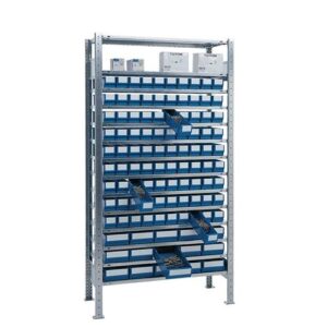 TECWERK Steckregal - H2000xB1000xT400mm Grundregal 14 Stahlb?den – Bild 1