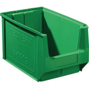 TECWERK Sichtlagerkasten - L350/300xB210xH200mm PE grn – Bild 1