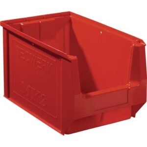 TECWERK Sichtlagerkasten - L350/300xB210xH200mm PE rot – Bild 1