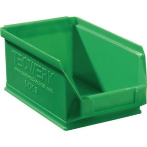 TECWERK Sichtlagerkasten - L160/140xB100xH75mm PE grn – Bild 1