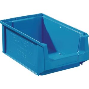 TECWERK Sichtlagerkasten - L350/300xB210xH140mm PE blau – Bild 1