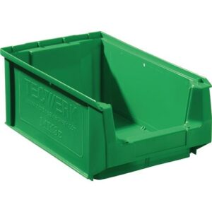 TECWERK Sichtlagerkasten - L350/300xB210xH140mm PE grn – Bild 1