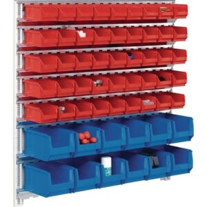 TECWERK Sichtlagerkasten-Set - H1000xB1010xT255mm Stahl verzinkt mit Sichtlagerk?sten – Bild 1