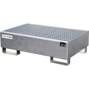TECWERK Auffangwanne - 215 l L1200xB800xH360mm Stahlblech mit Gitterrost – Bild 1