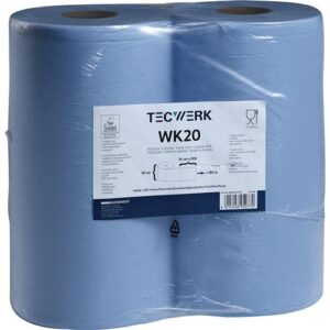 TECWERK Putztuch - L.ca.360 mmxB.ca.380 mm blau – Bild 1