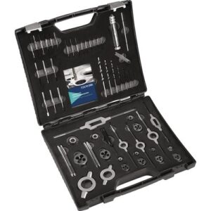 TECWERK Gewindeschneidzeug-Satz - M3-M12 52-teilig HSS – Bild 1