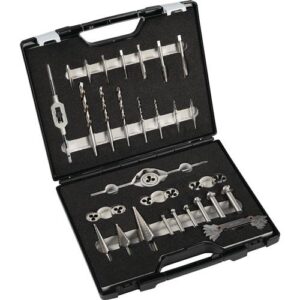 TECWERK Metallbearbeitungs-Satz - M3-M12 33-teilig HSS – Bild 1