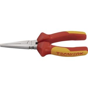 TECWERK Langbeckzange - Gesamtl?nge 160 mm Zange verchromt lang, flach – Bild 1