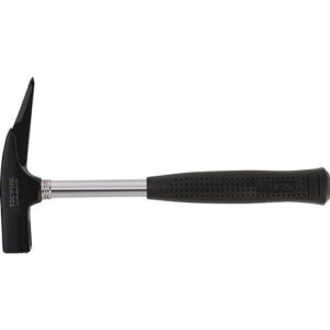 TECWERK Latthammer - Kopfgewicht 600 g mit Magnet geraut Stahlrohr schwarz lackiert – Bild 1