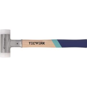 TECWERK Schonhammer - L?nge 350 mm Kopf- 30 mm Hickory rckschlagfrei – Bild 1