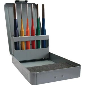 TECWERK Splintentreiber-Satz - 6 teilig 3-4-5-6-8-10 mm mehrfarbig – Bild 1