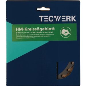 TECWERK Handkreiss?geblatt - Auÿen- 160 mm Z?hnezahl 36 WZ Bohrung 20 mm Schnittbreite 2,6 mm – Bild 3