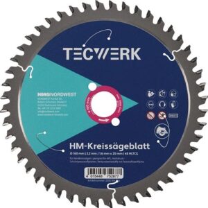 TECWERK Handkreiss?geblatt - Auÿen- 190 mm Z?hnezahl 56 HLTCG Bohrung 30 mm Schnittbreite 2,8 mm – Bild 1