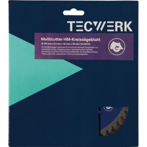 TECWERK Handkreiss?geblatt - Auÿen- 210 mm Z?hnezahl 54 HLTCG Bohrung 30 mm Schnittbreite 2,4 mm – Bild 3