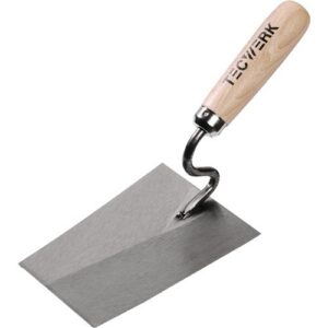 TECWERK Maurerkelle - L?nge 160 mm Breite 115 mm mit Buchenholzheft, S-Hals – Bild 1
