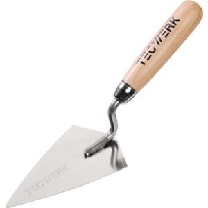 TECWERK Hamburger Putzkelle - L?nge 140 mm Breite 80 mm rostfrei, m. Buchenholzheft – Bild 1