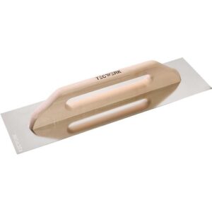 TECWERK Schweizer Gl?ttekelle - L?nge 500 mm Breite 130 mm rostfrei, m. Buchenholzheft – Bild 1