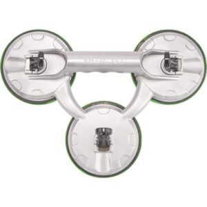 TECWERK Saugheber - Tragf?higkeit 100 kg Kopf- 118 mm 3 K?pfe Alu – Bild 1