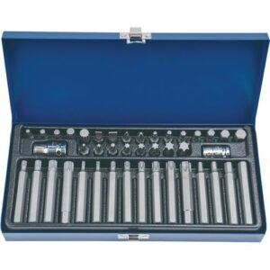 TECWERK Kraftschrauber-Satz - 40-teilig lang, Schlitz/PH/i6-KT./XZN/T – Bild 1
