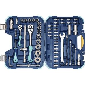 TECWERK Steckschlssel-Satz - 60-teilig 1/4 + 1/2 ? Schlsselweiten 4-32 mm – Bild 1