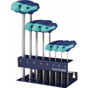 TECWERK Stiftschlssel-Satz - 8-teilig SW 2-10 mit Quergriff – Bild 1