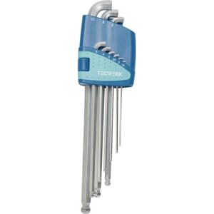 TECWERK Winkelschraubendreher-Satz - 9-teilig Kunststoffhalter SW 1,5 - 10 mm – Bild 1