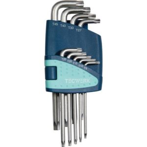 TECWERK Winkelschraubendreher-Satz - 9-teilig T9 - T45 – Bild 1